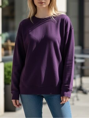 Wildfox Purple Roadtrip Crew Neck Sweatshirt